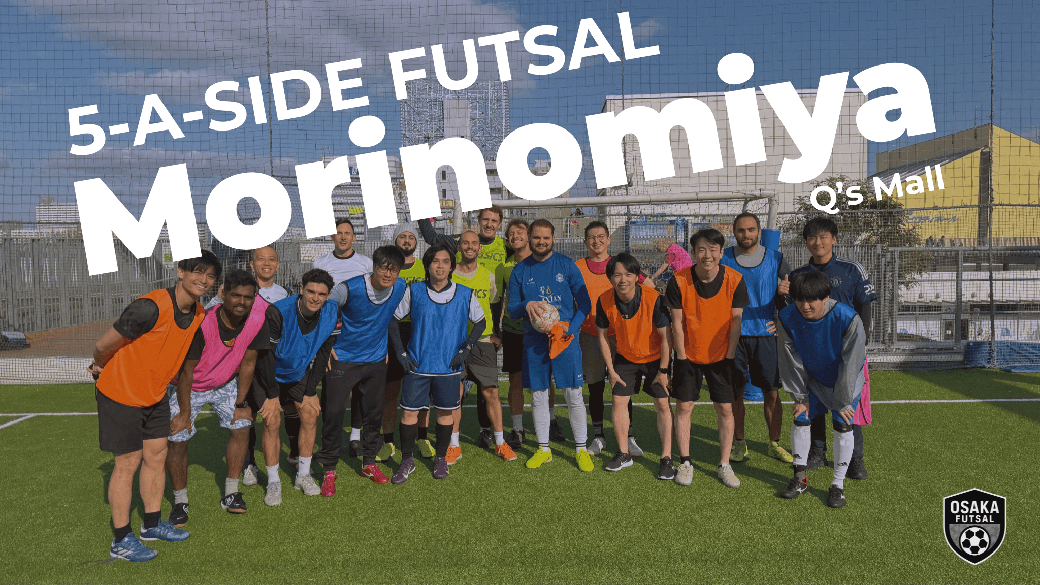 Osaka Futsal players at Morinomiya Q's Mall
